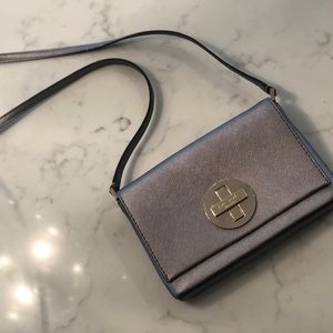 KATE SPADE silver crossbody bag